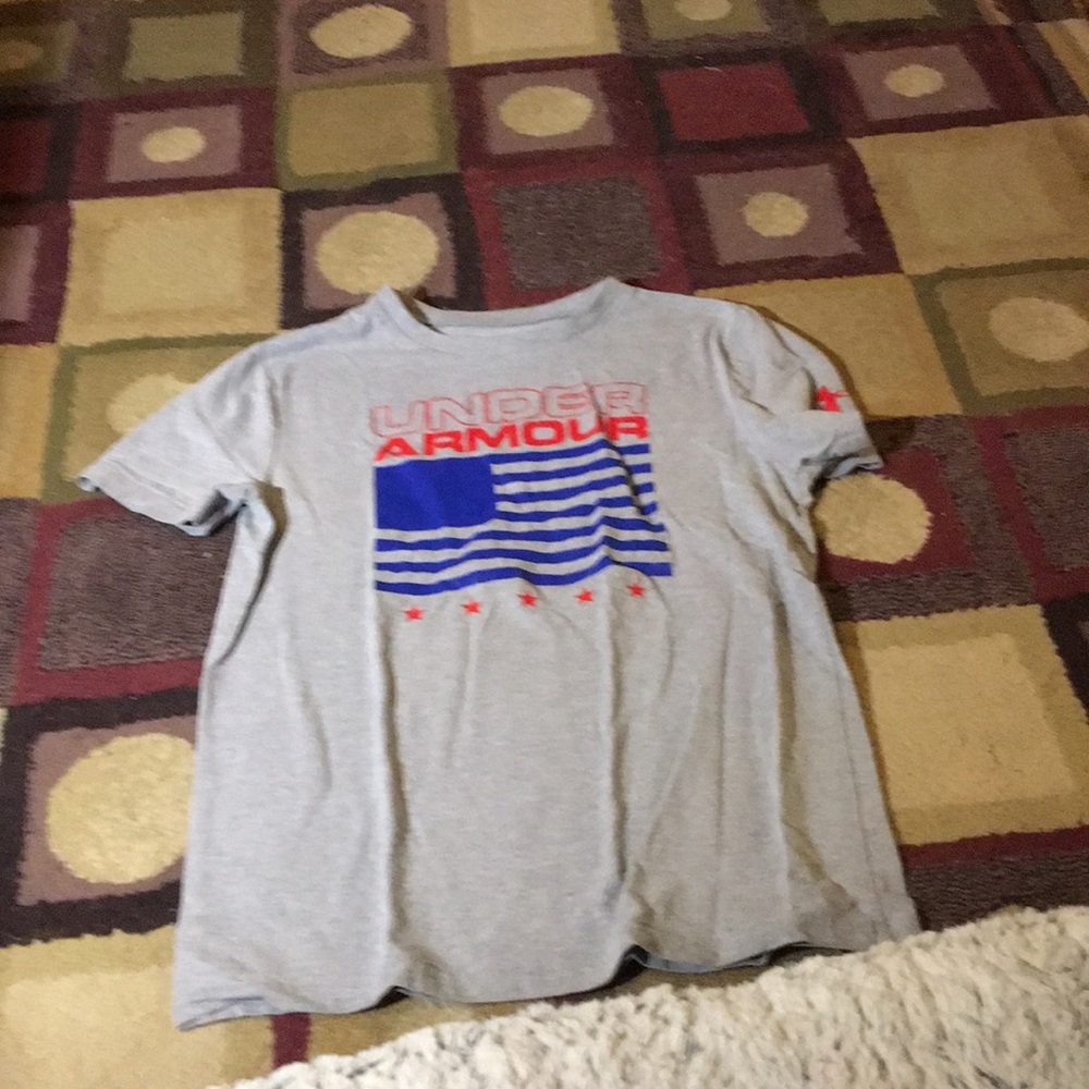 Boys 4th of July under armor shirt